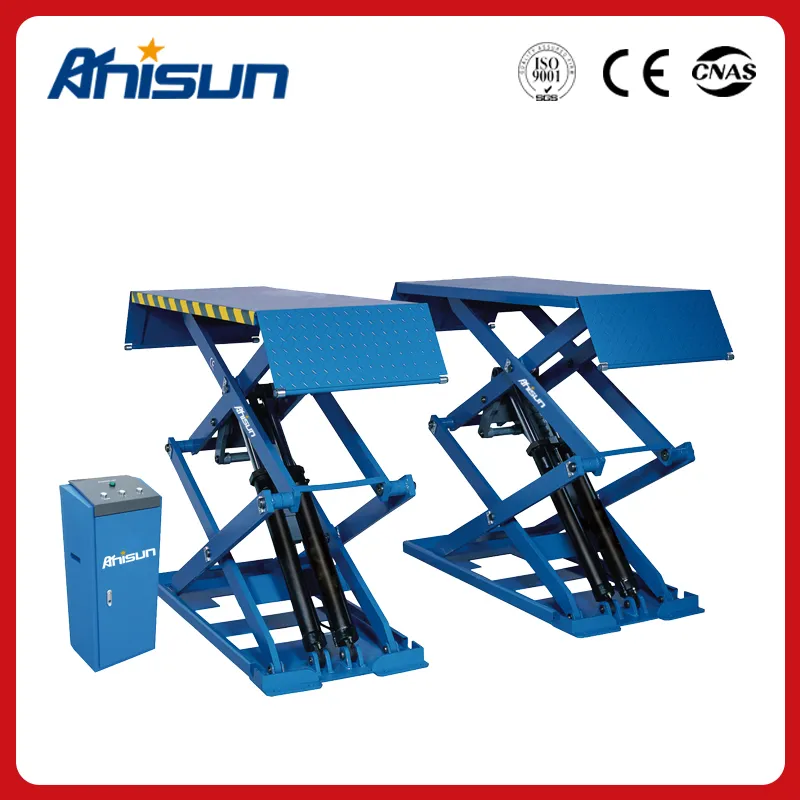 3t Ultrathin Scissor Car Lift for Home Garage