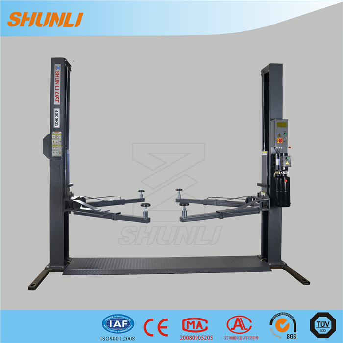 4.0t Electrical Release Floorplate 2 Post Car Lift 240d