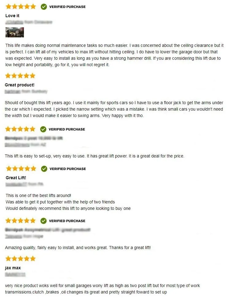 Best Price 2 Post Free Standing Car Lift for Sale