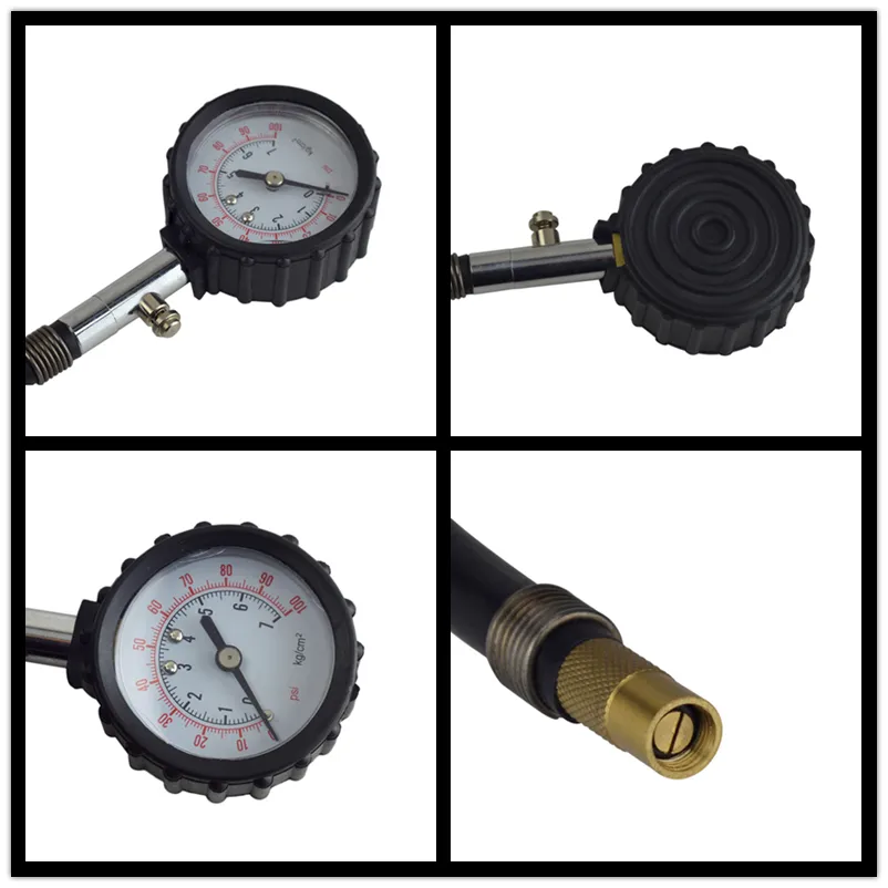 Car Air Pressure Gauge with Rubber Hose and Air Chuck Pressure Gauge Manufacturer