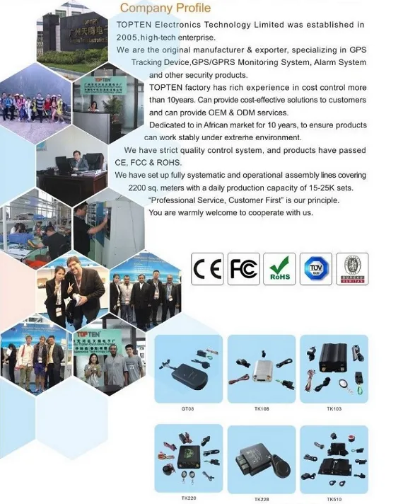Car GPS OBD2 for Car with Remote Engine Cut (TK228-KH)