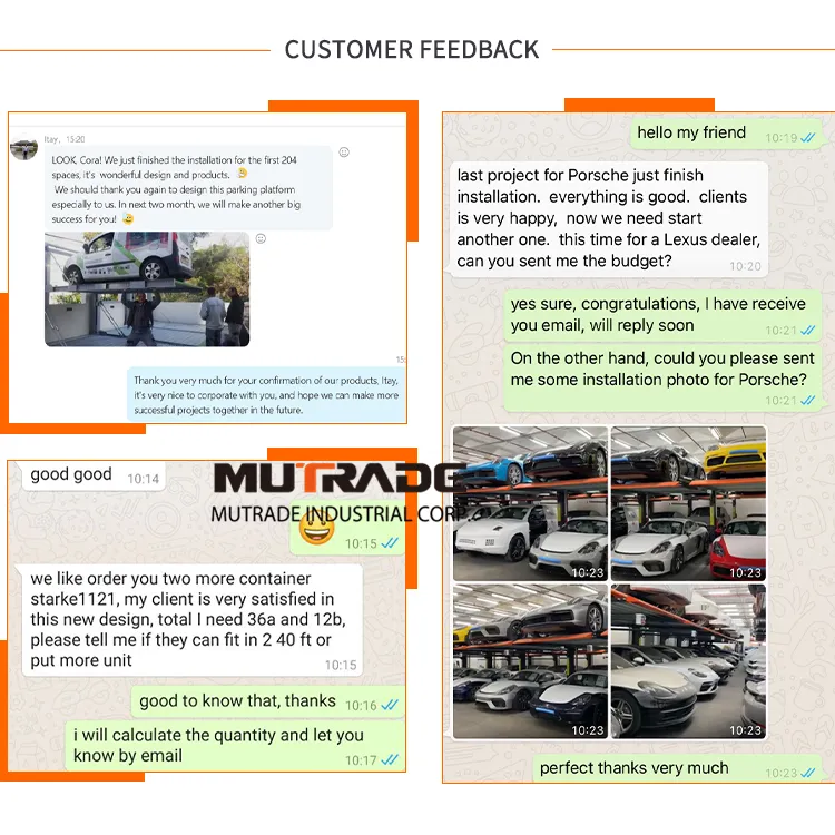 Car Lift Garage Parking Scissor Car Lift Double Platform