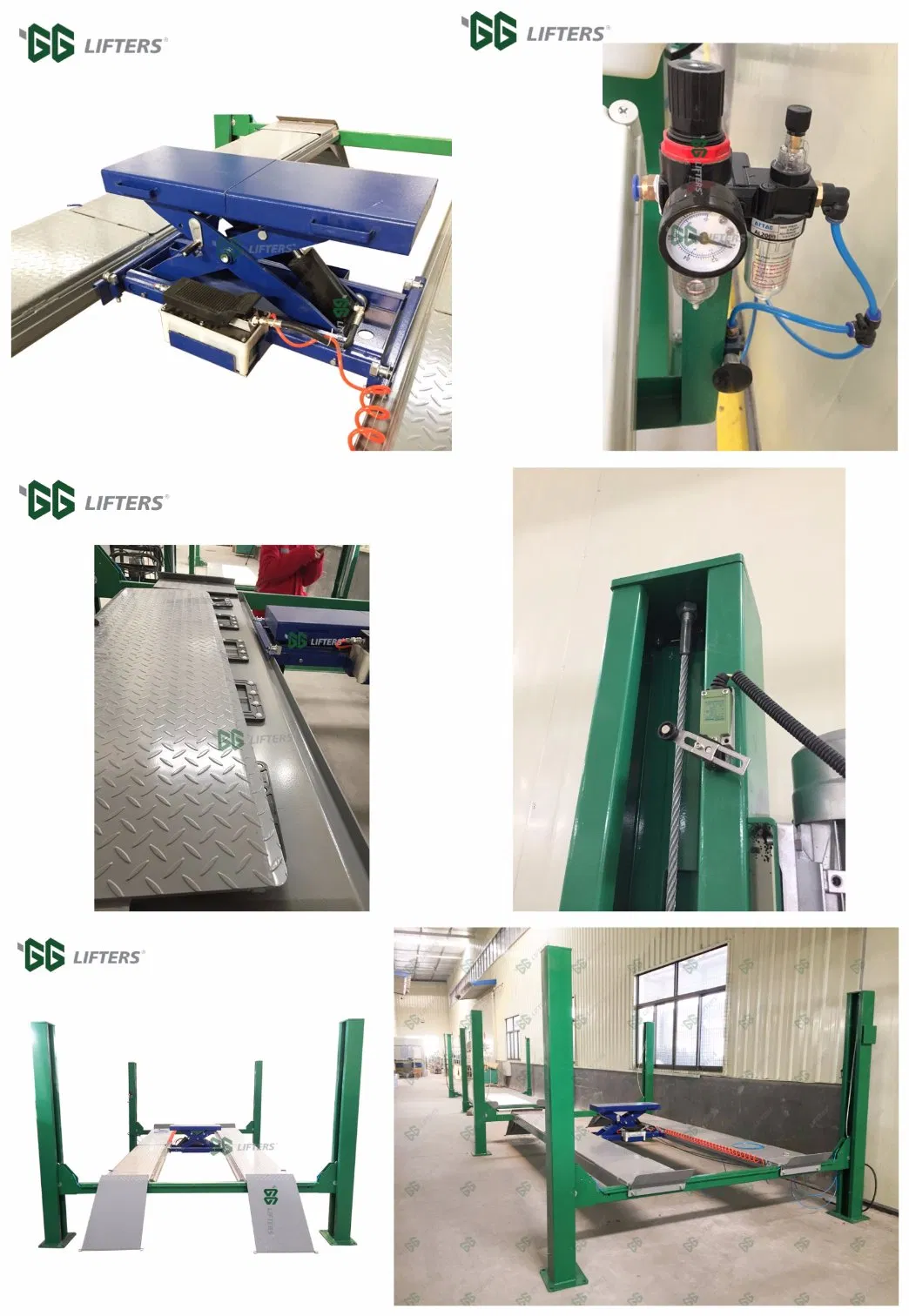 China direct manufacturer CE High quality four post hydraulic car lift