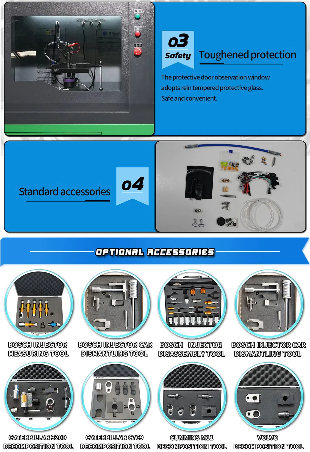 Crystal Hcr-318 Fuel Injection Test Bench Common Rail Injector