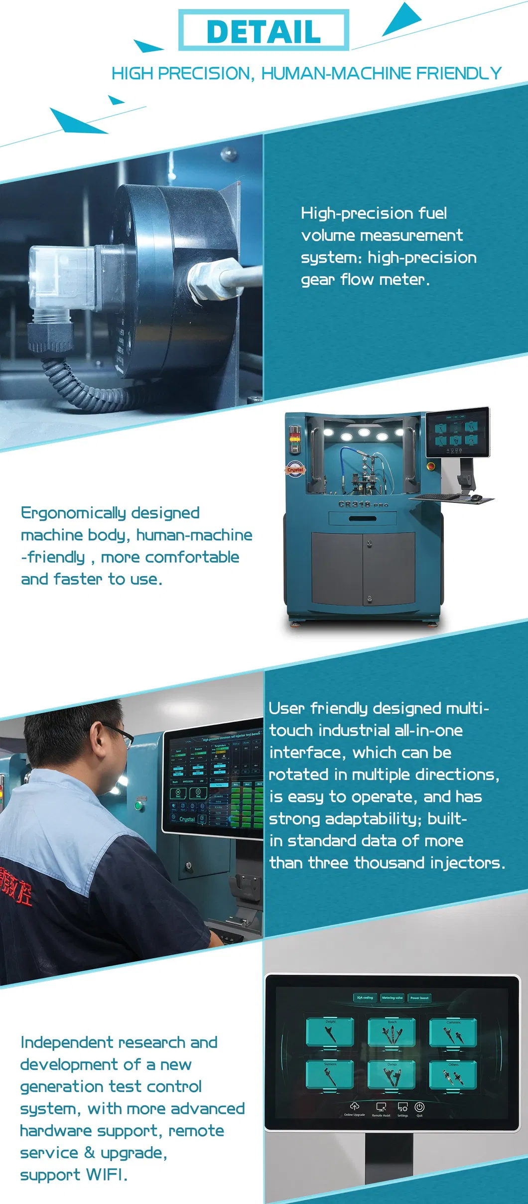 Crystal Testing Calibration Machine Electronic Equipment Common Rail Piezo Injector