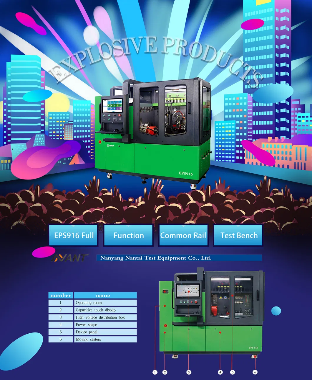 EPS916 Common Rail Test Bench Injector Test Bench