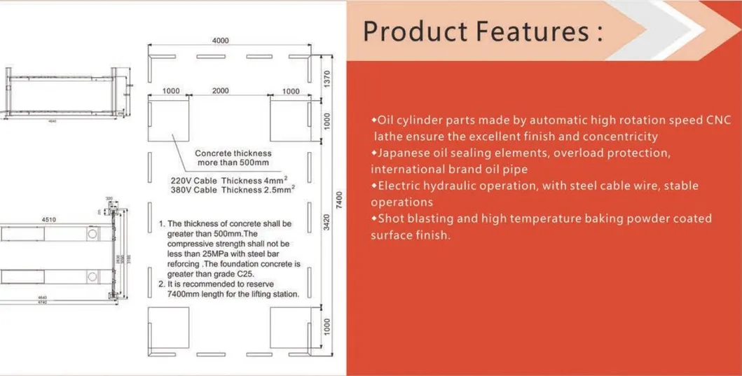 Factory for Workshop Hydraulic Four Post Car Lift with Ce for Sale