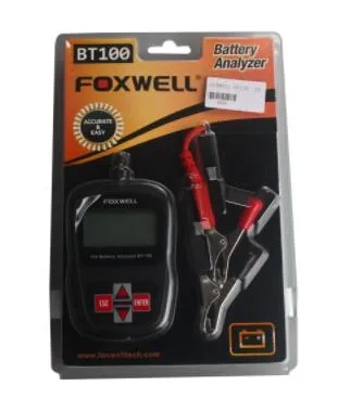 Foxwell Bt100 12V Car Battery Tester for Flooded, AGM, Gel