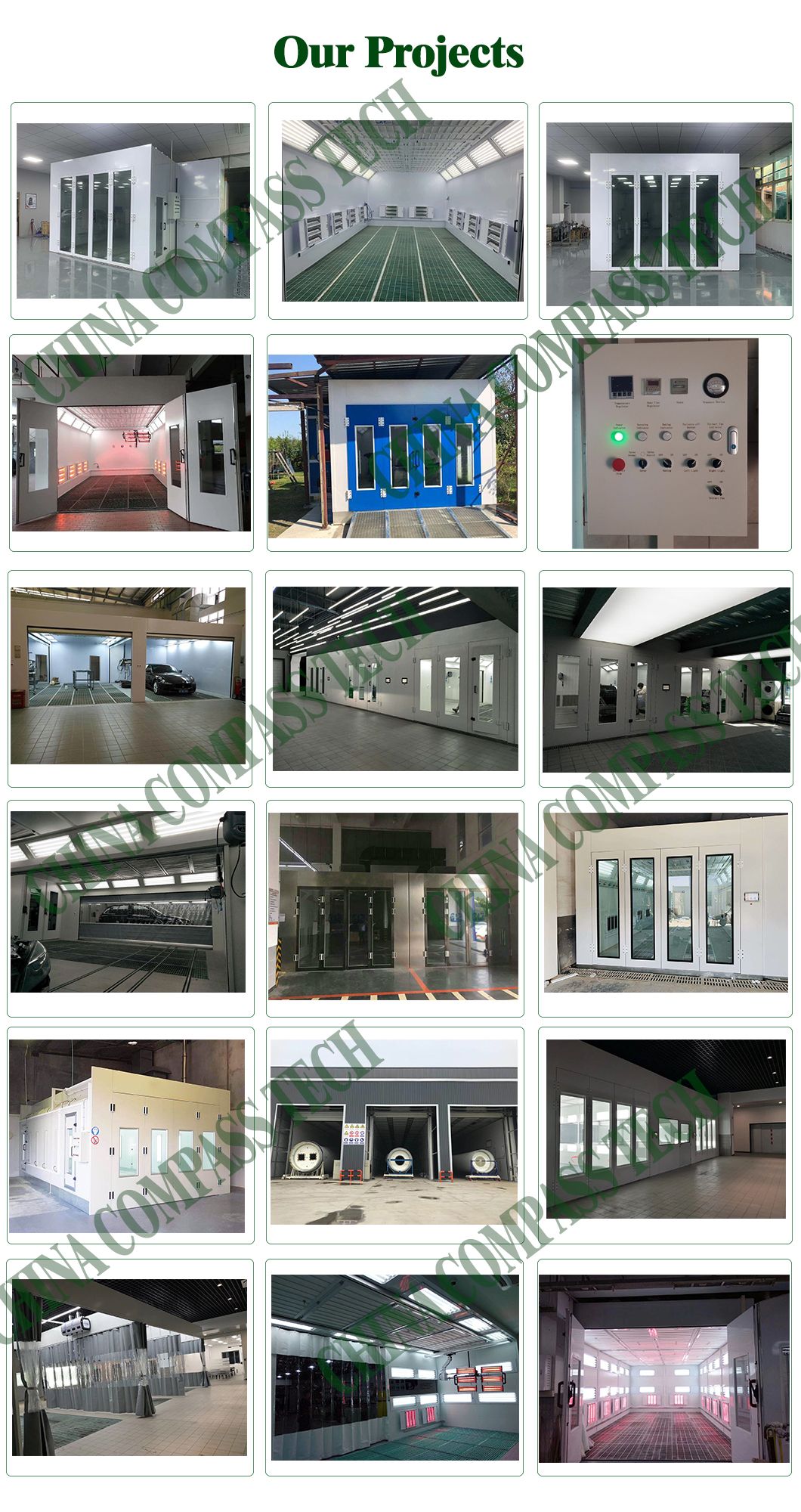 Full Down Draft Bus Spray Booth Cp-15-5 for Sale