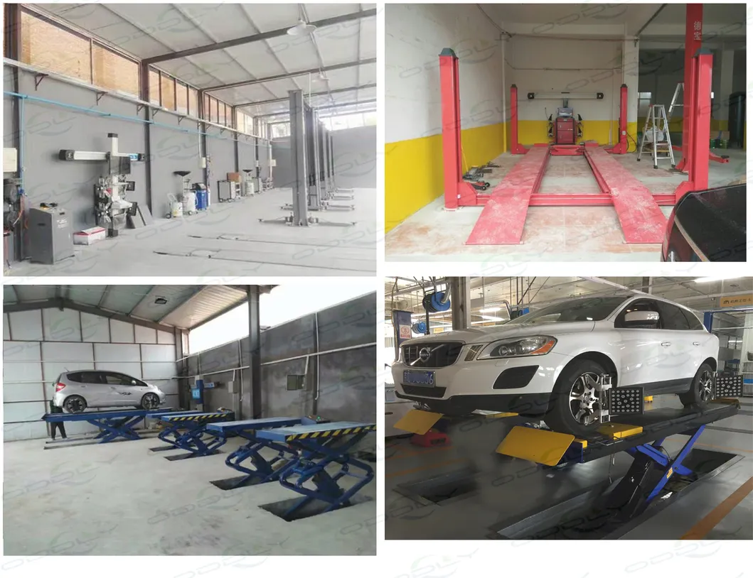 Full Rise in Ground Mounted Scissor Car Lift Hoist