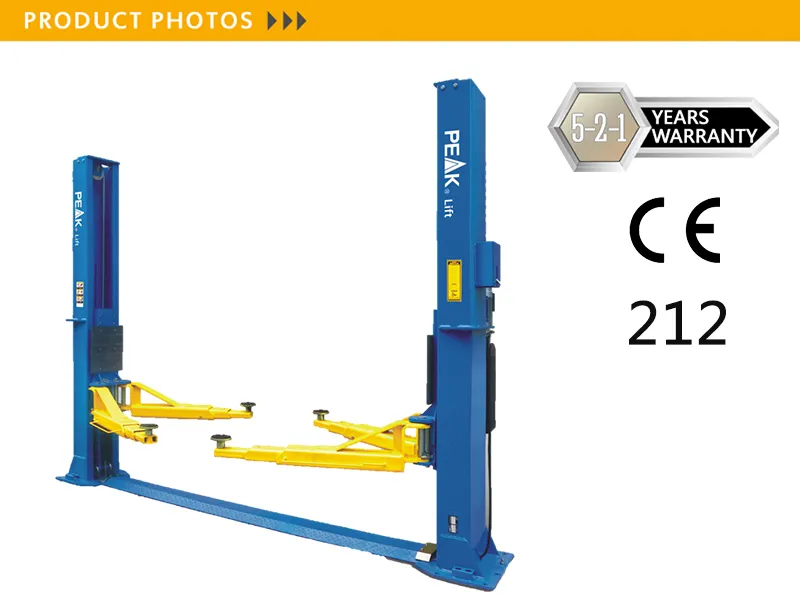 Heavy Duty Base Plate Two Post Auto Car Lift with Ce