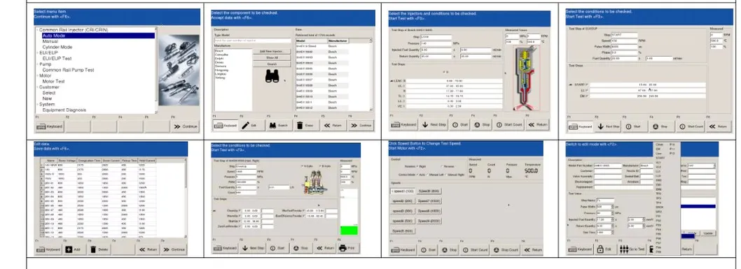 Heui Eui Eup Cr718 Common Rail Injector Diesel Injection Pump Test Bench