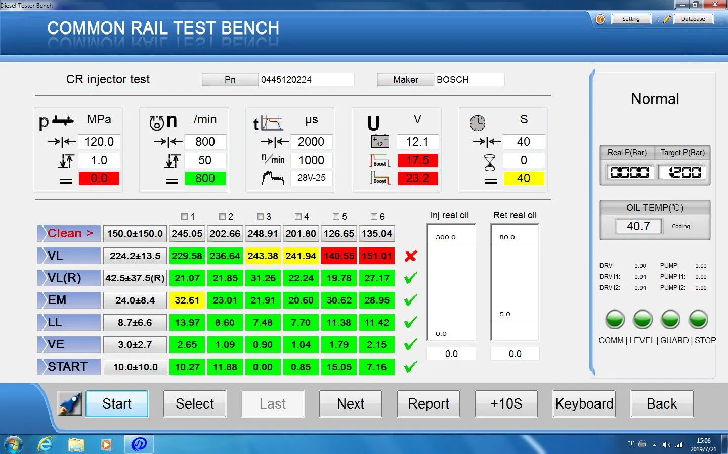 Injector Testing Instruments Lab Equipment Testing Stand Test Bench