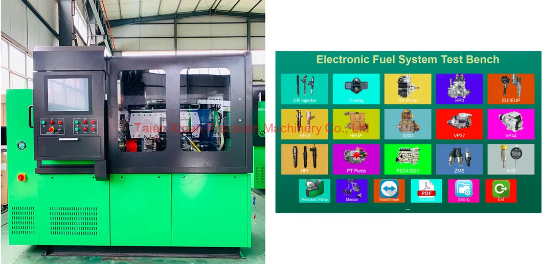 Nts815A Xns815A Full Function Common Rail Test Bench Euro II III IV V Pump Eui Eup Heui Cat320d Pump Cat Actuation Pump Qr Coding Vp37 Vp44 Red4 Injection Pump