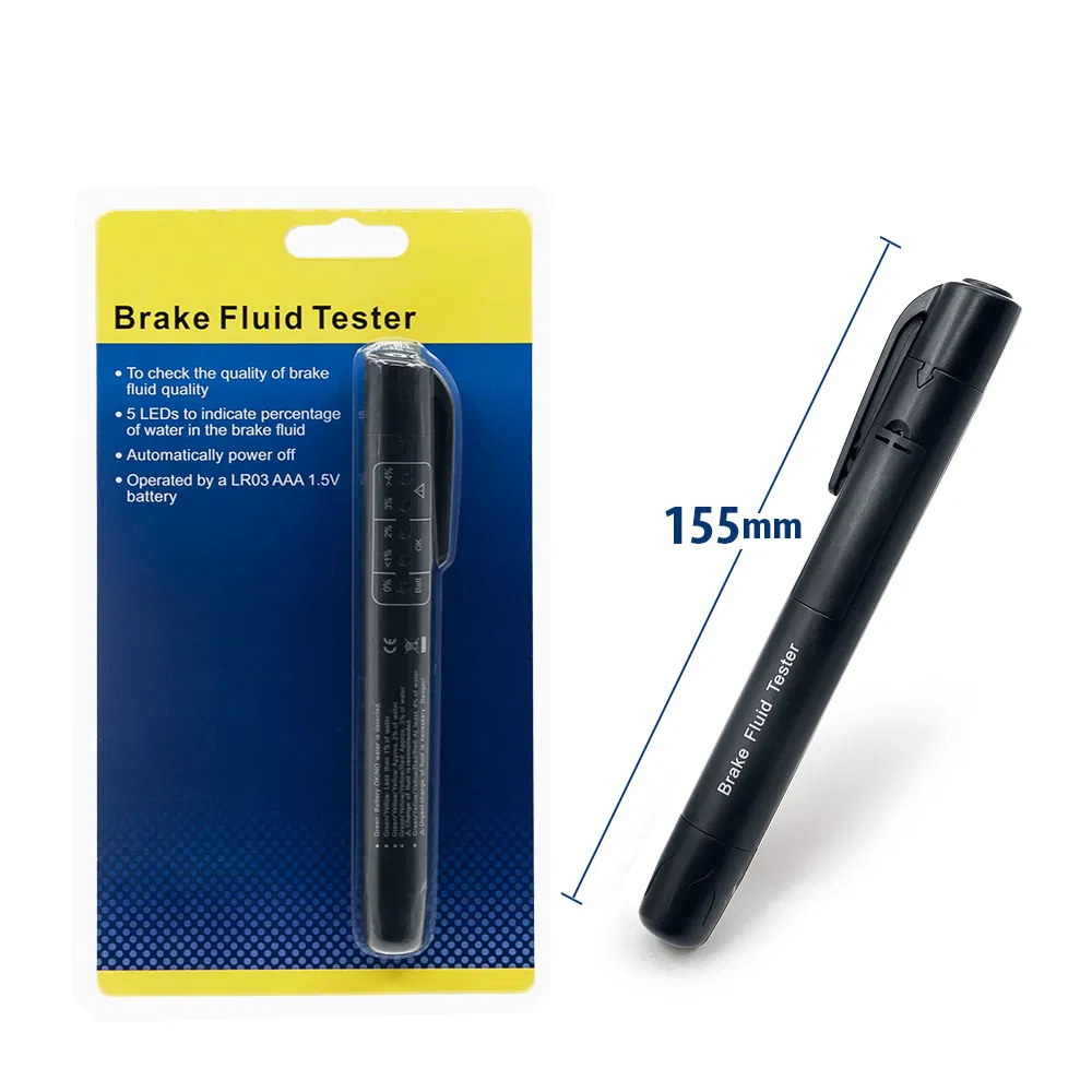 OBD2 Accurate Oil Quality Check Pen 5 LED Brake Fluid Tester Car Brake Liquid Digital Tester for Vehicle Auto Car Testing Tool