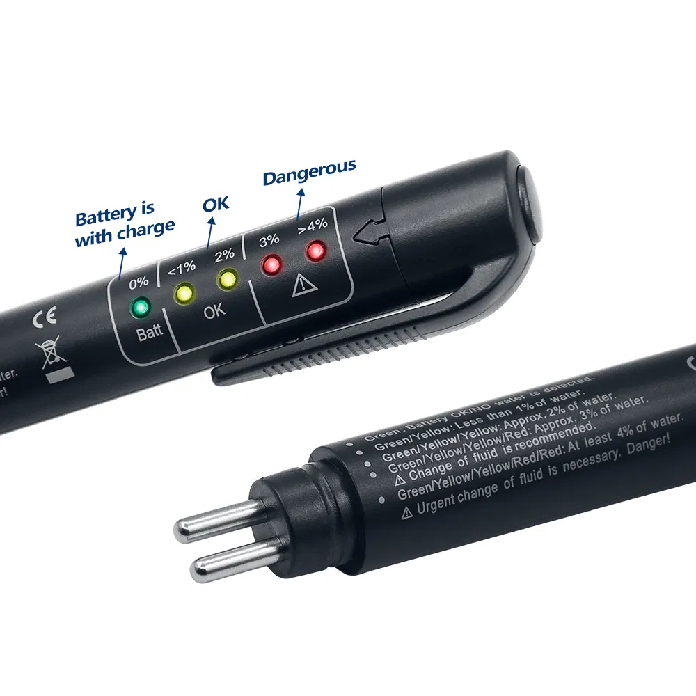 OBD2 Accurate Oil Quality Check Pen 5 LED Brake Fluid Tester Car Brake Liquid Digital Tester for Vehicle Auto Car Testing Tool
