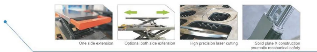 Professional Ultrathin Double Level Scissor Lift for Four Wheel Wheel Alignment/Used Home Garage Car Lift for Sale for Sale