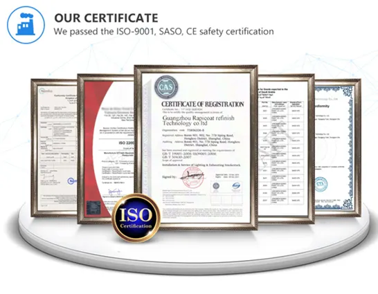 Shinny Many Colours Can Be Choose 1K Solid Colous Autobase Pearl Silver Car Coating Never Changed Colour with Computer Mixing