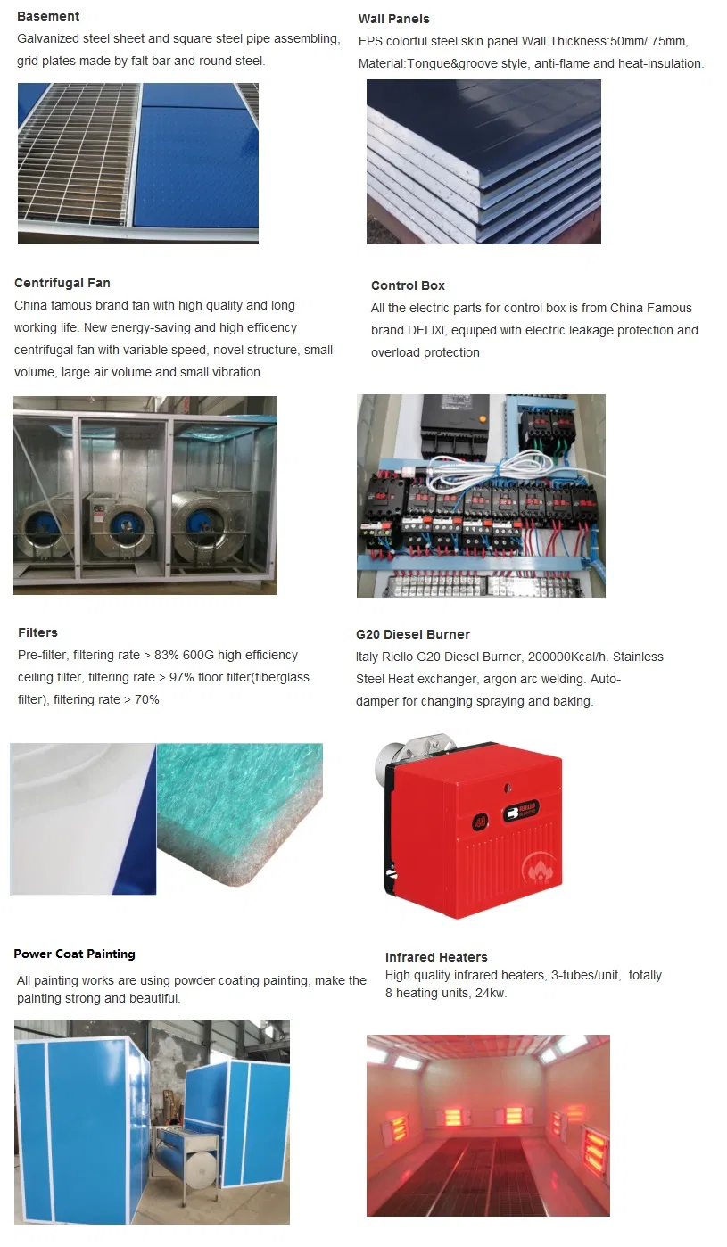 Winner M3200d Cheap Price Automotive Paint Spray Oven Car Painting Booth Stand