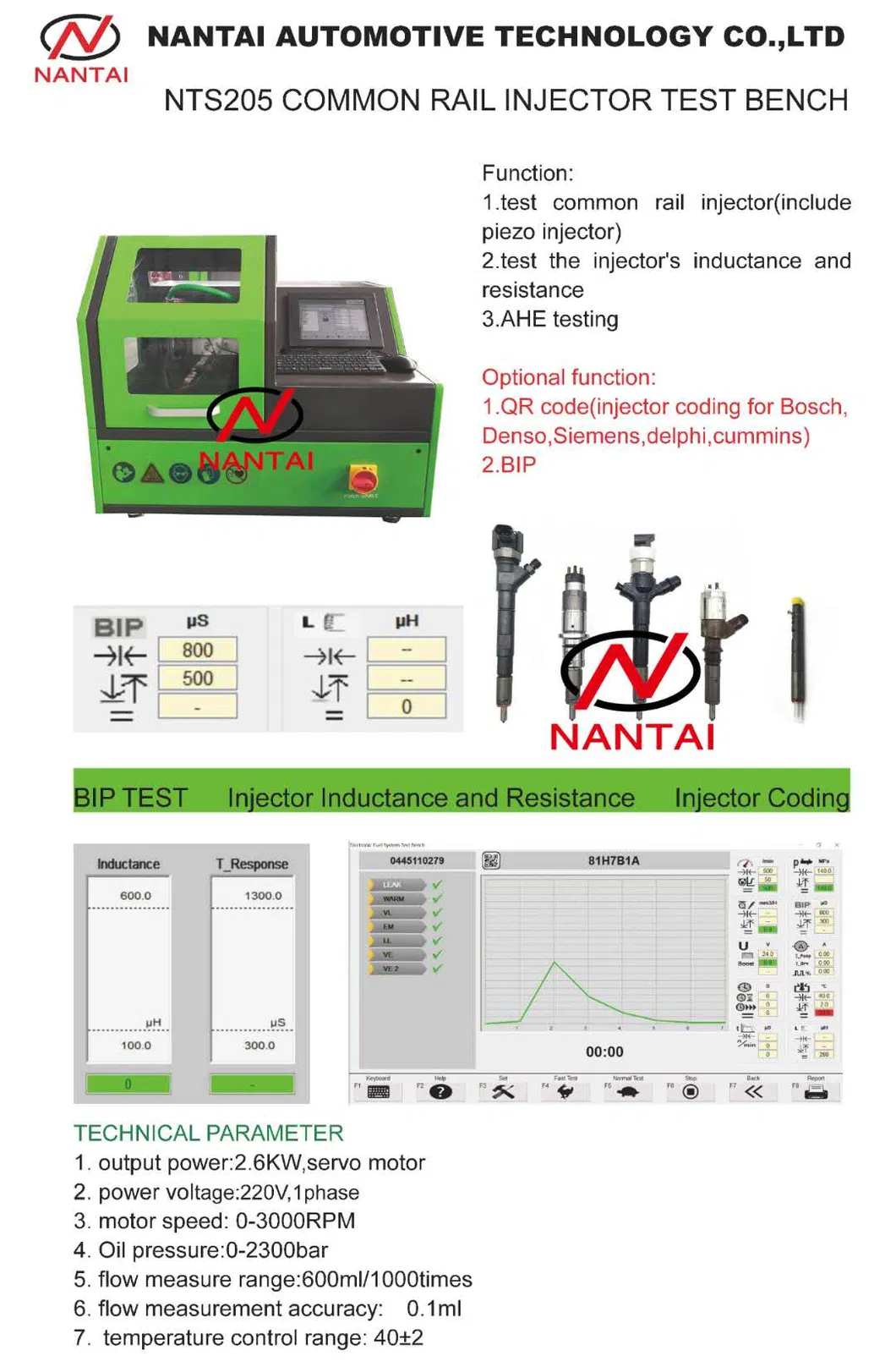 Xinan Diesel Equipment EPS205 Common Rail Injector Coding Test Bench Injector Test Engine Bank Stand EPS205 Nts205